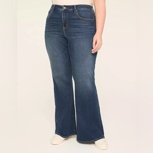 EUC Lane Bryant Dark Blue Flare Jeans